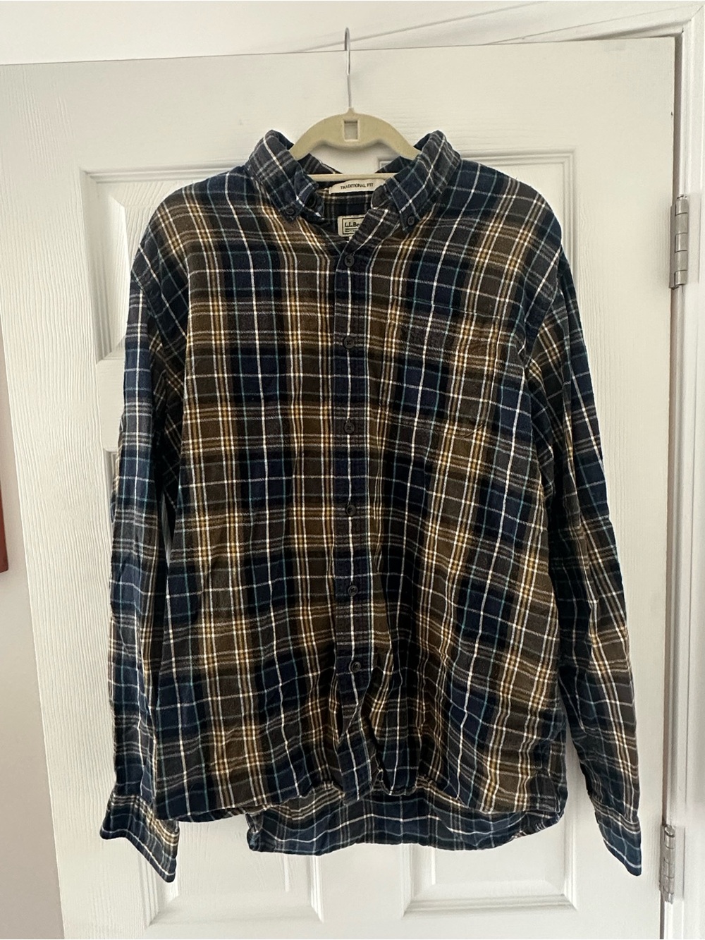 L.L. Bean Men’s Plaid Button-Down Shirt